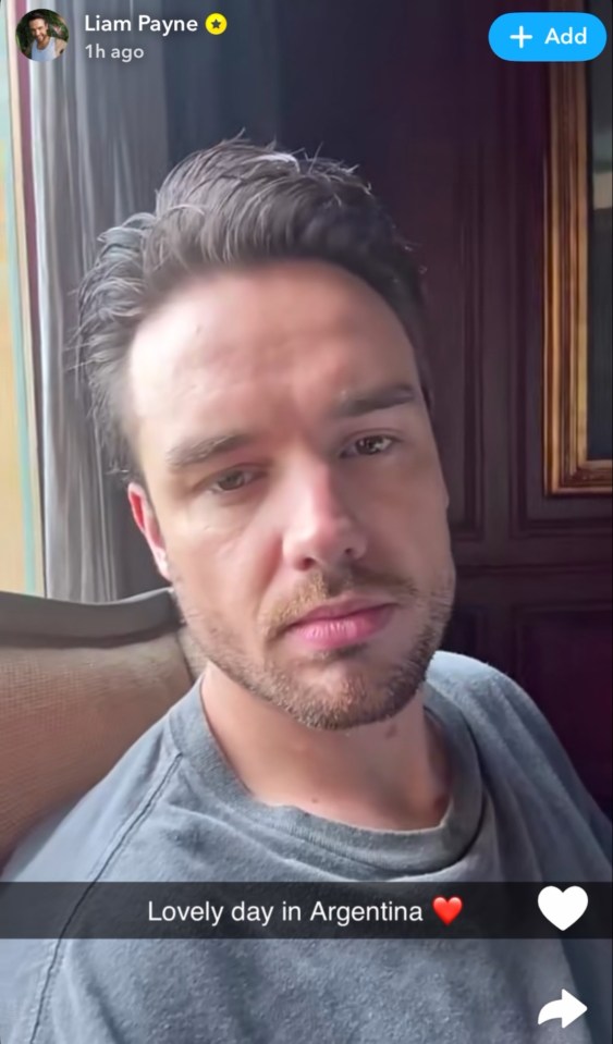 Liam posted videos on social media within an hour of his death being announced