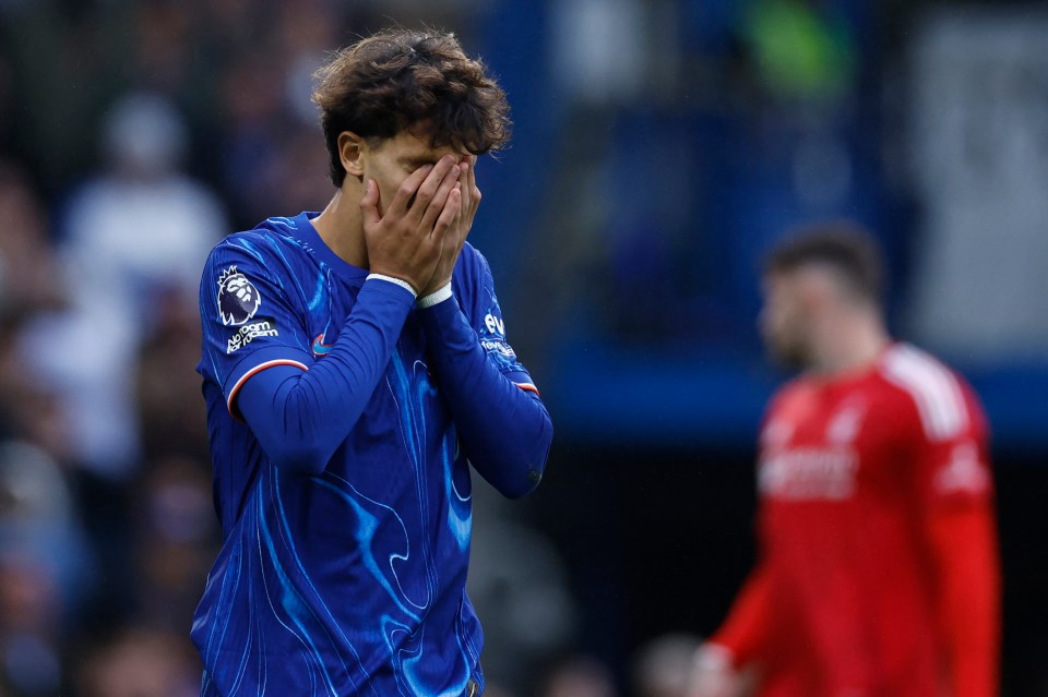 Joao Felix looks on in frustration