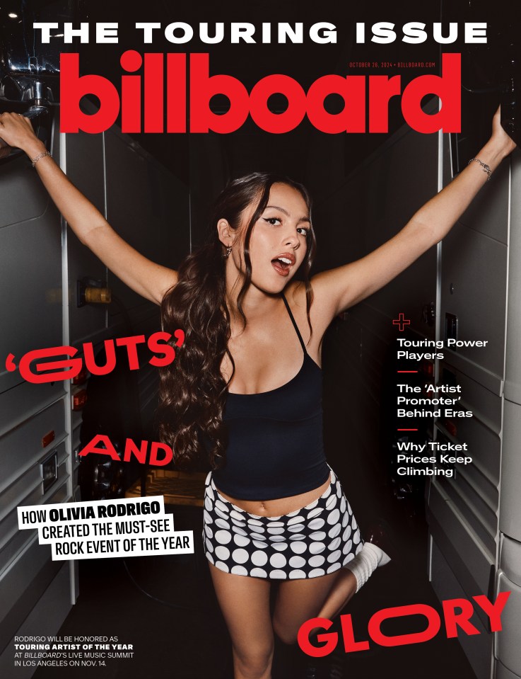 Olivia features on the cover of the new edition of Billboard magazine