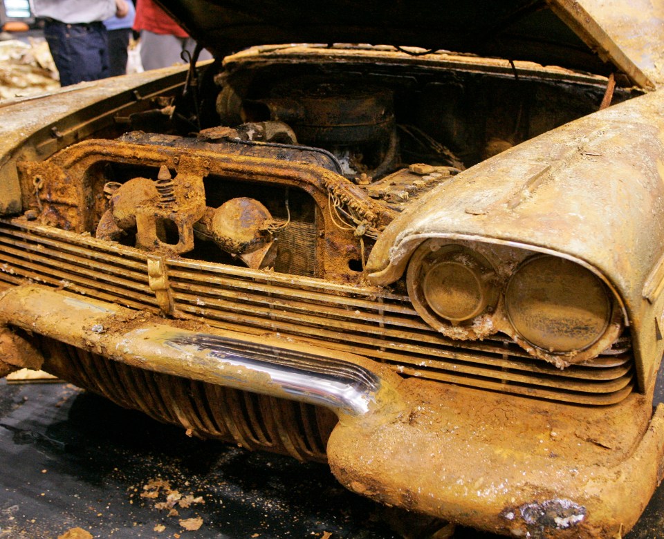 Sadly, the Plymouth was completely undriveable and covered in rust after years of being submerged in water