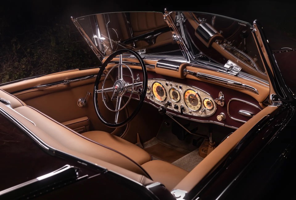 The classic car had been on display in a Danish museum