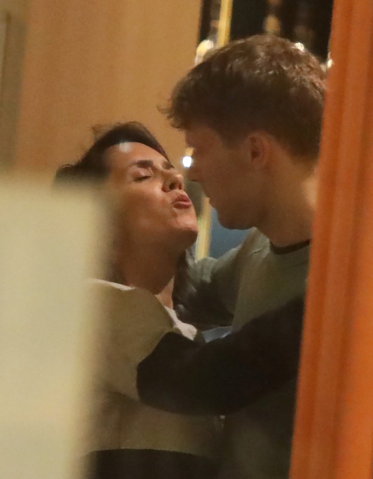 Janette Manrara went to give Jamie Borthwick a peck as Strictly stars celebrated Shyane Ward's birthdsy