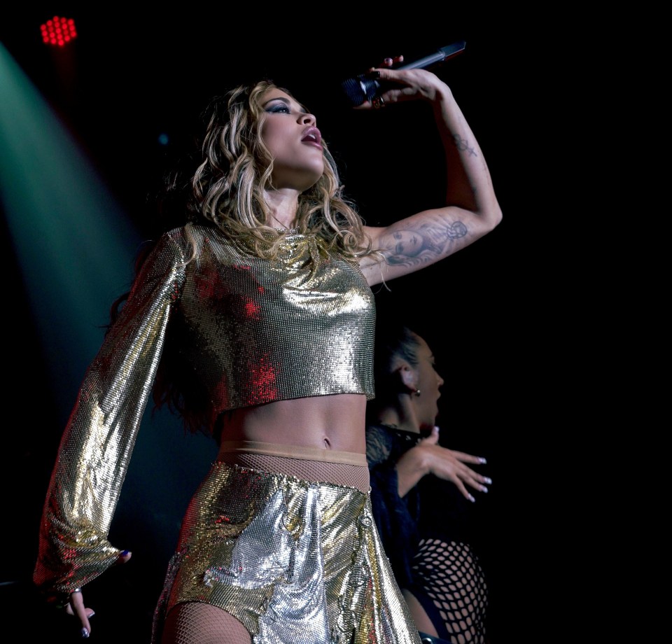 Rita performing in Japan