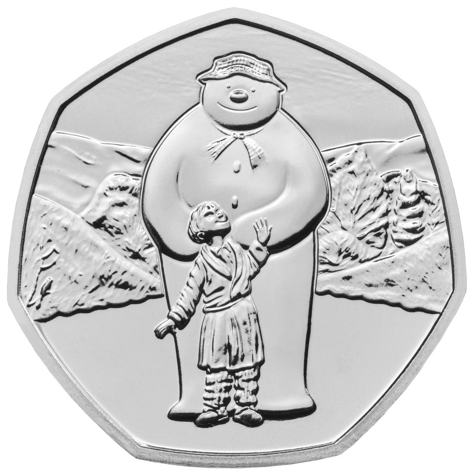 The Royal Mint releases coins featuring Christmas character the Snowman every year