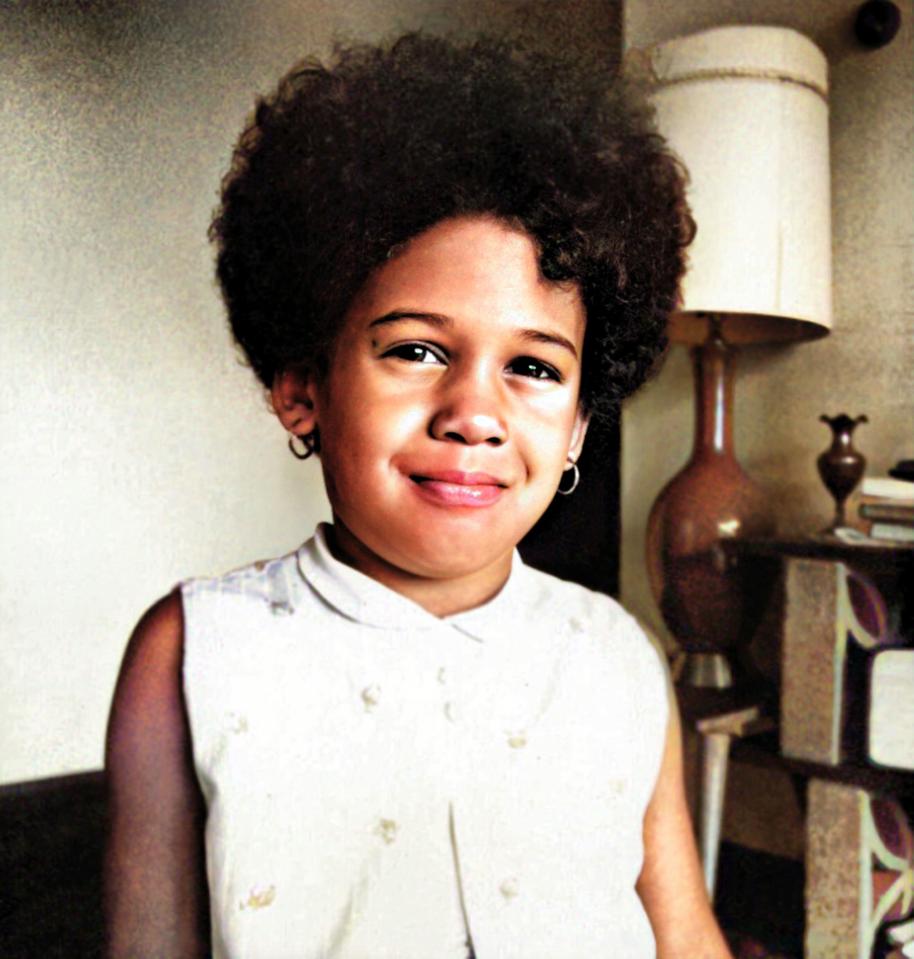 Kamala Harris as a child growing up in Berkeley