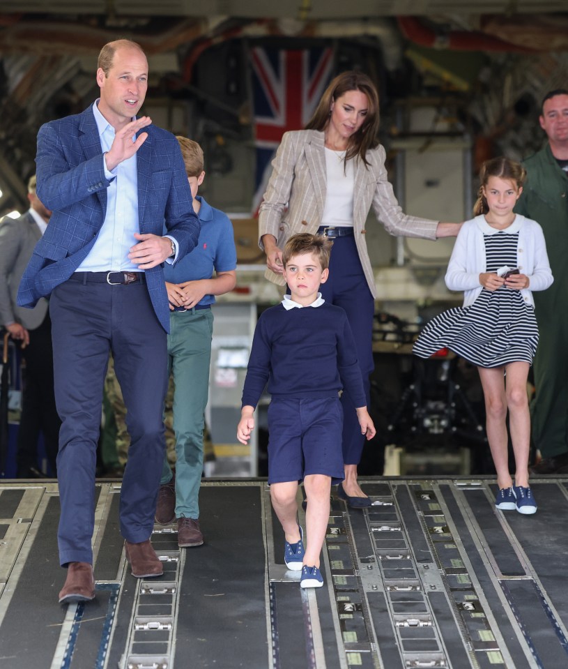 William and Kate are currently on half term with the kids