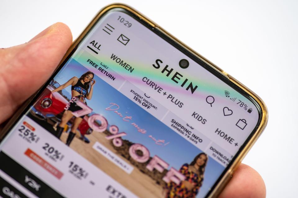 Shein's own website says 'customers will receive orders via our UK Courier partners and not need to deal with any custom affairs'