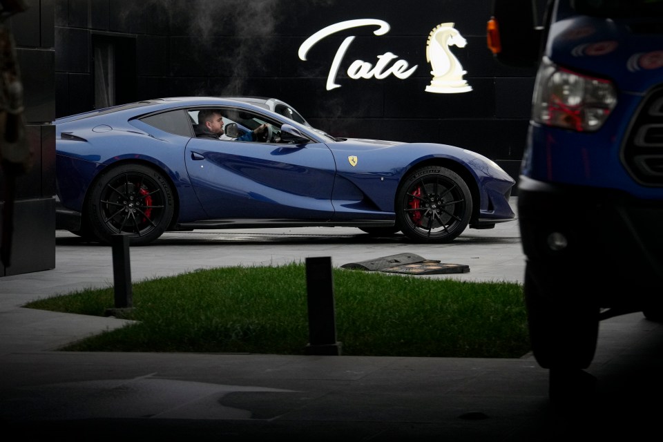 Four Ferraris will be returned to Andrew Tate