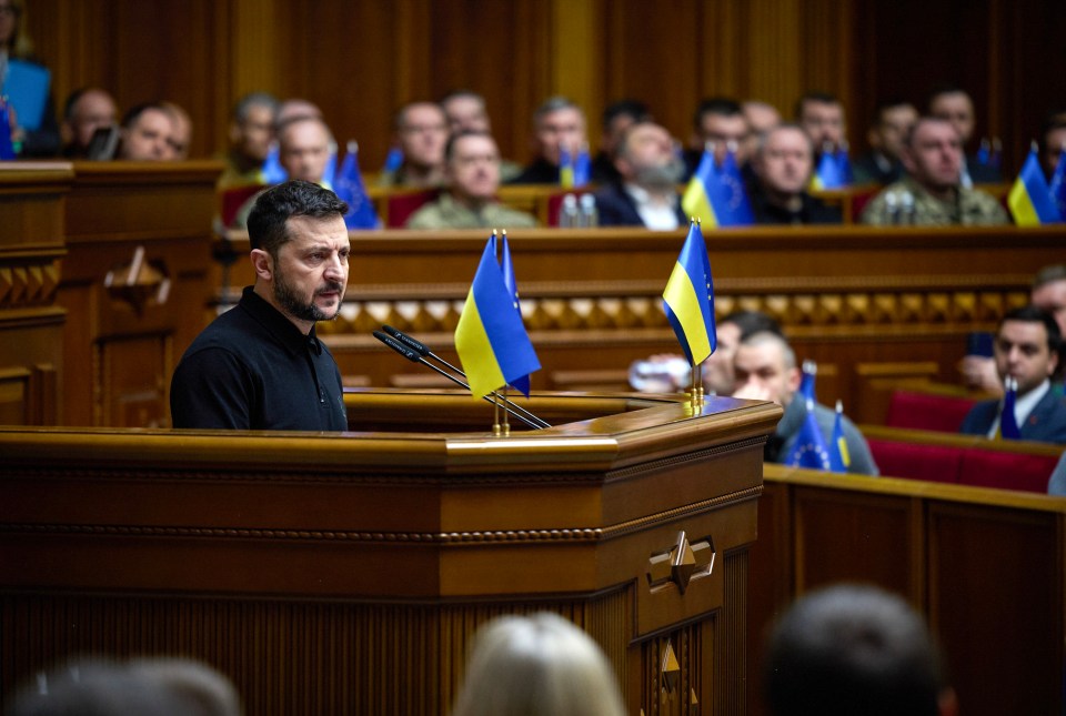 President Volodymyr Zelensky revealed the 'victory plan' to Ukraine's parliament today