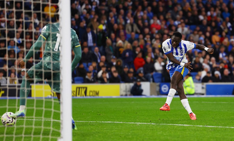 Brighton started their second-half comeback through Yankuba Minteh