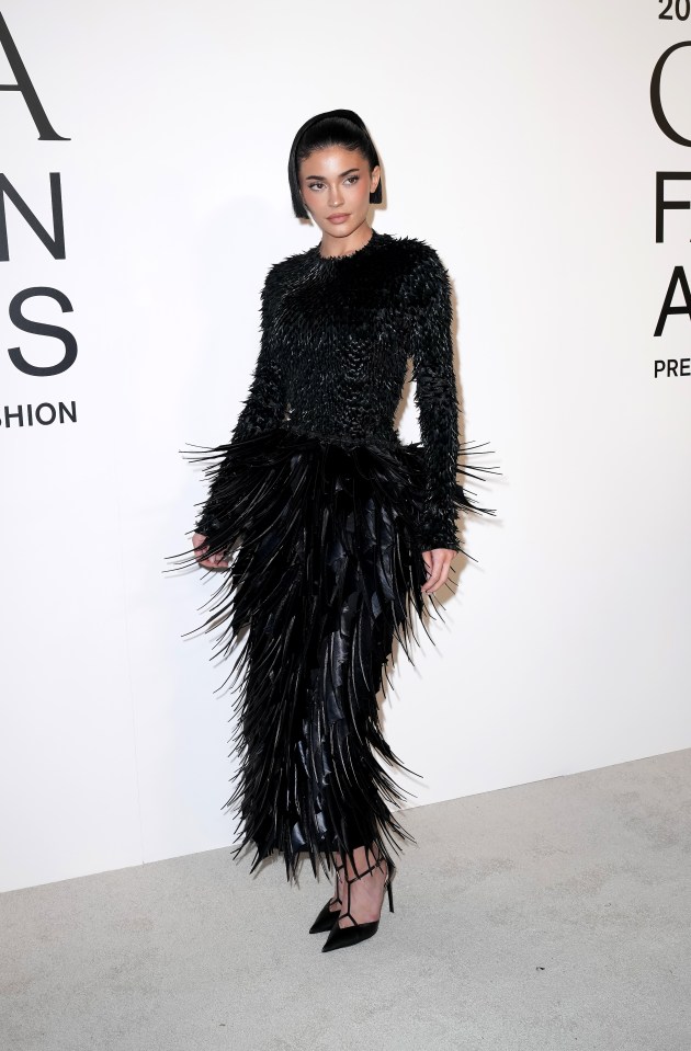 Kylie Jenner stuns in a spiky Jean Paul Gaultier dress