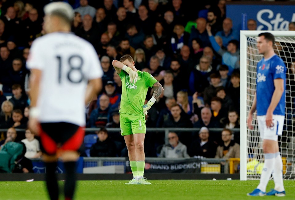 Jordan Pickford could do nothing to stop the fine finish