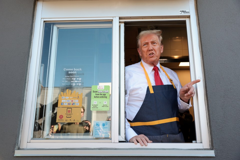 Trump said he had always wanted to work in a McDonald's