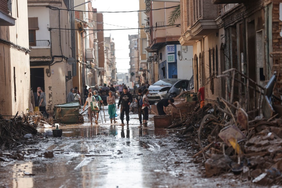 The streets of Valencia have been ripped apart by the floods