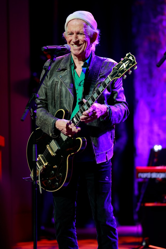 Keith Richards performed at an event in Nashville, as American musicians Toby Keith, John Anderson, and James Burton were honoured