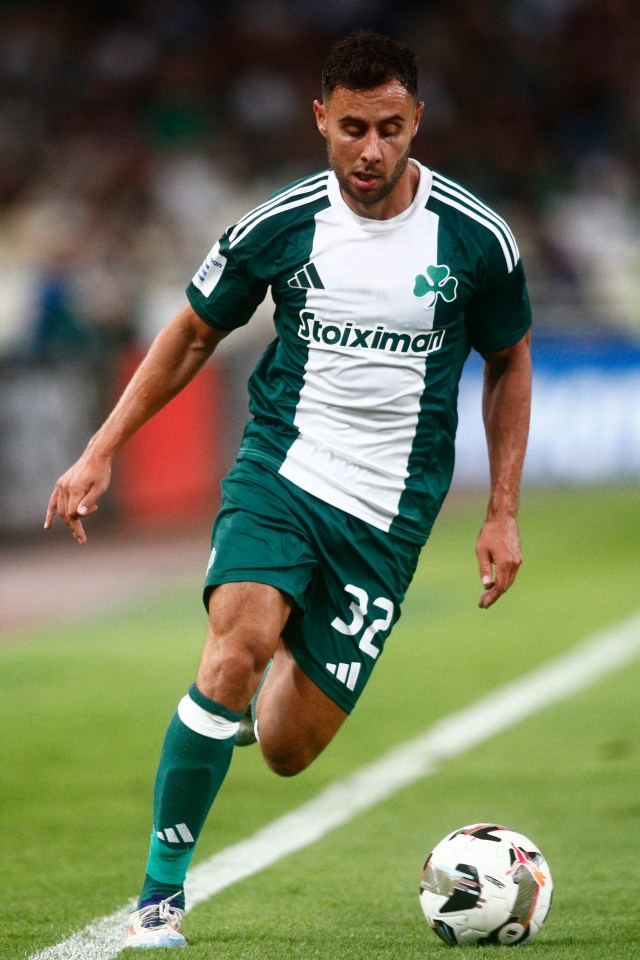 Baldock payed for Greece 12 times, having qualified through his gran, and moved to Panathinaikos in the summer