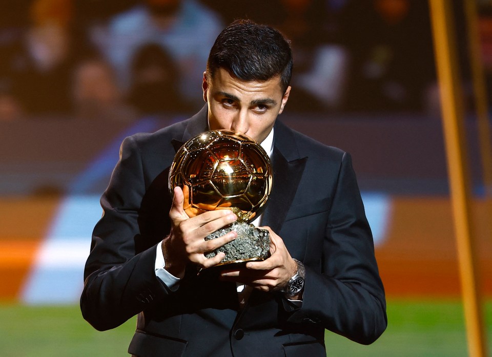 Man City star Rodri has won this year's Ballon d'Or