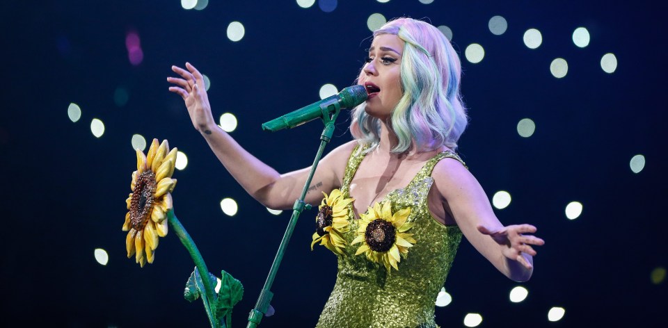 SHANGHAI, CHINA - APRIL 21: American pop singer Katy Perry performs in her concert on April 21, 2015 in Shanghai, China.   Shanghai is the second stop in Perry's Prismatic global tournament.  PHOTOGRAPH BY Feature China / Future Publishing (Photo credit should read Feature China/Future Publishing via Getty Images)