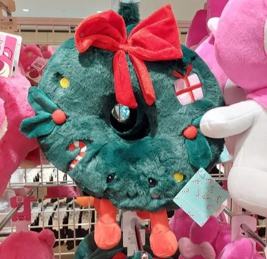 A Primark shopper was delighted when they spotted a dupe, pictured, of Jellycat's popular fur wreath