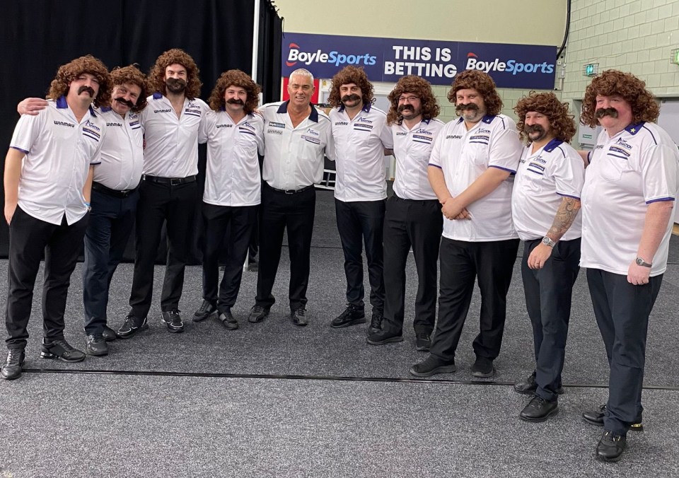 Can you name all the stars dressing up as Steve Beaton alongside the icon himself?