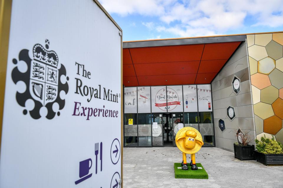 Visitors to the Royal Mint Experience have the chance to mint their own coins