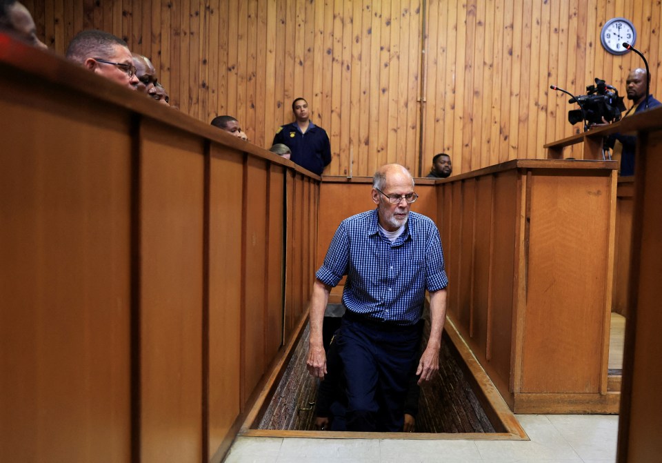 Christoffel Stoman enters Vredendal magistrates court on accusations of deliberately running over six-year-old Khwezi Jantjies