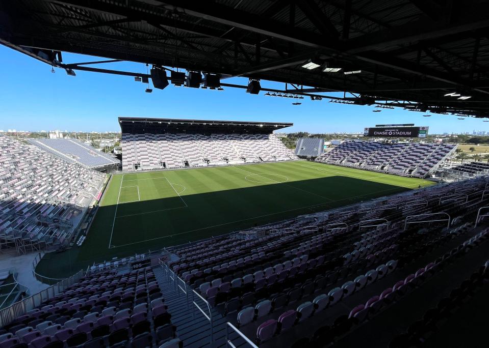 The Chase Stadium holds a capacity of 21,550