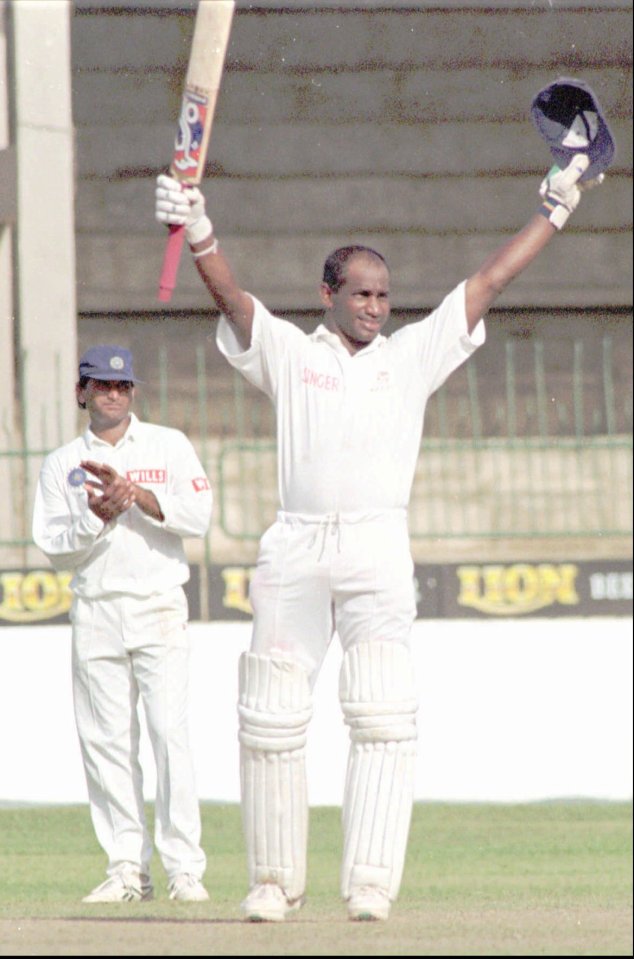 Sanath Jayasuriya recorded the fourth-highest score in a Test match