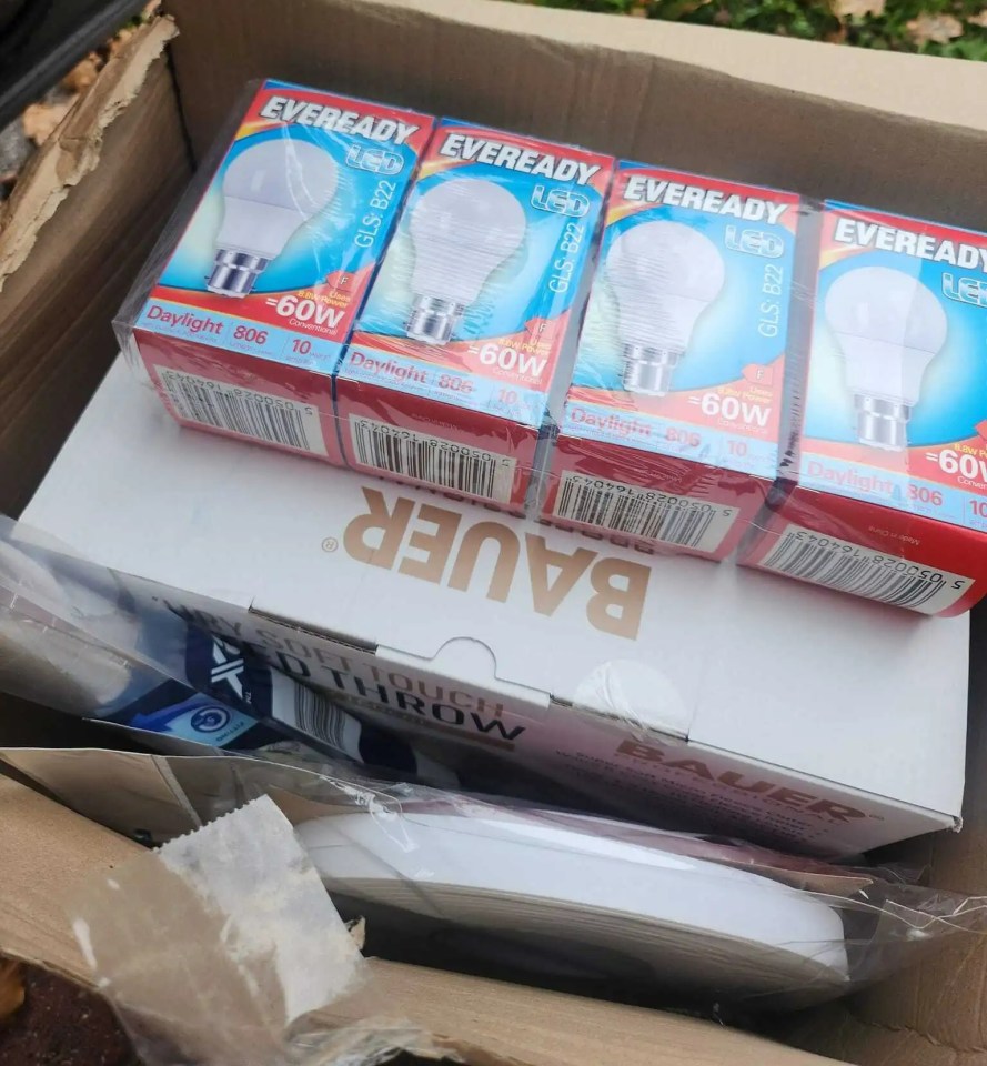 Emily also managed to get energy-saving lightbulbs in her Extra Support package