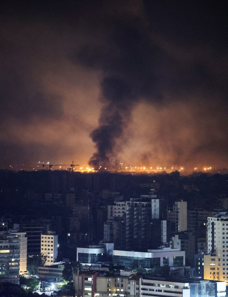 At leat one strike hit near Beirut's airport