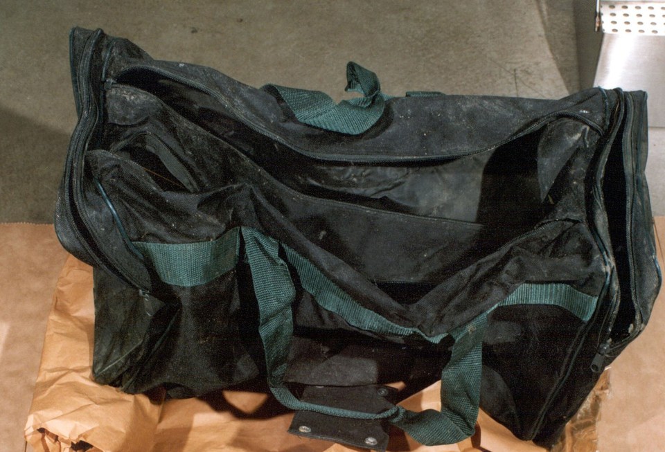 A bag recovered from the Regent’s Canal which contained body parts of Paula Fields