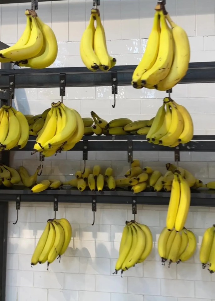 The TikToker recommended hanging your bananas to prolong their shelf life