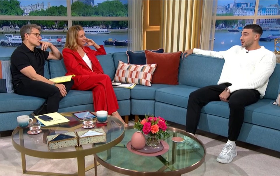 Ben Shephard and Cat Deeley grilled Tommy on his relationship