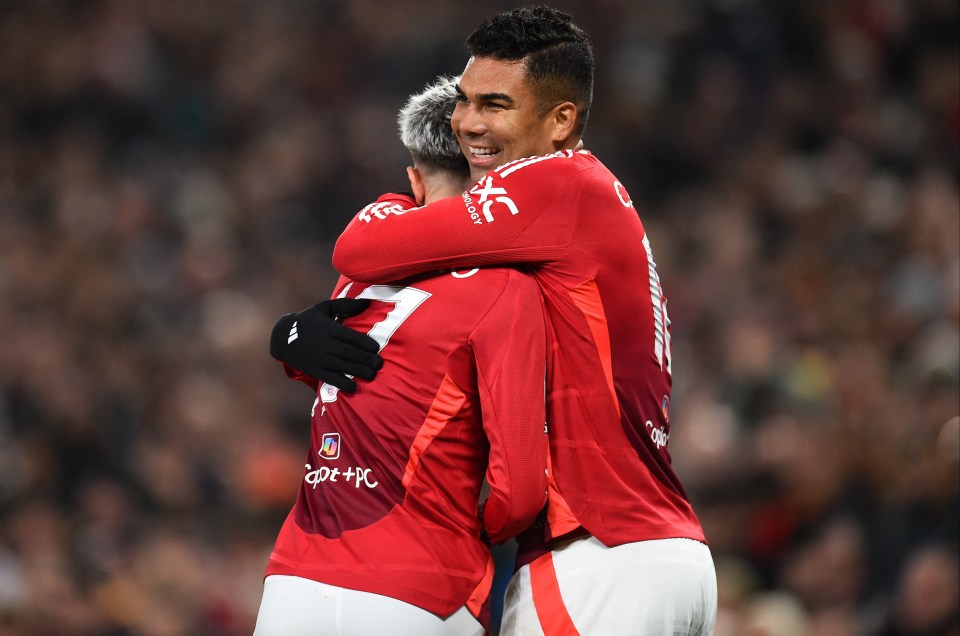 It is Casemiro's second goal in four days for Manchester United