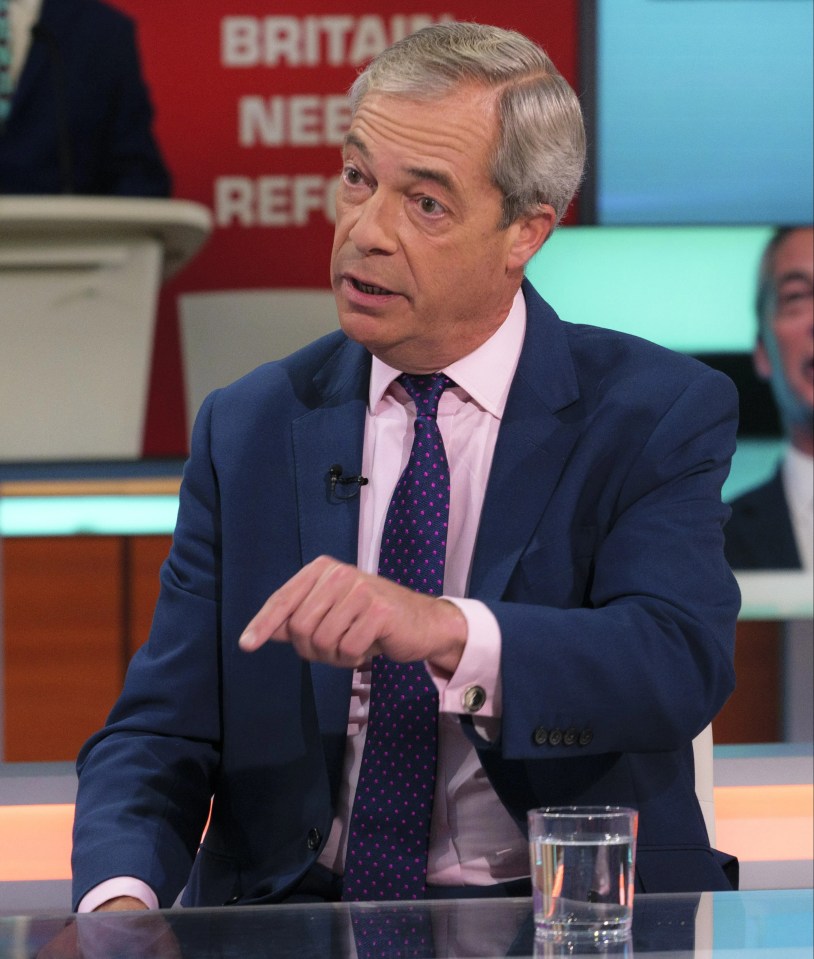 Nigel Farage on Good Morning Britain on Wednesday