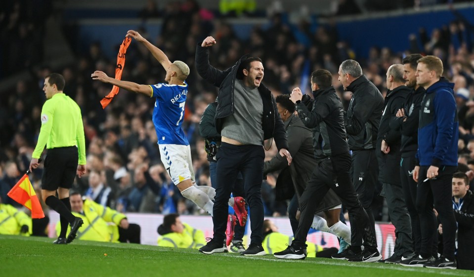 Frank Lampard suffered a freak injury while celebrating a goal