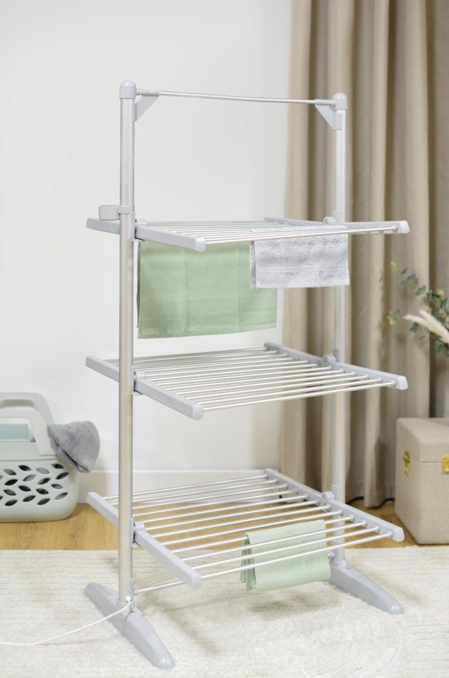 A heated airer is a lot cheaper than switching on the heating to dry laundry