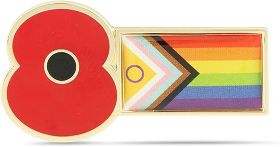 The Royal British Legion has caused a stir after new badge couples a poppy symbol with the Progress Pride flag