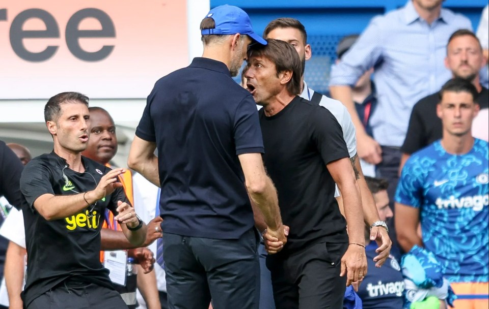 Tuchel and Antonio Conte squared up to one another two years ago