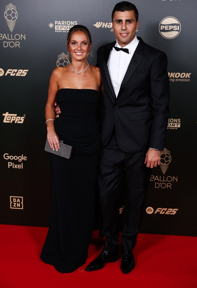 Rodri attended the Ballon d'Or with partner Laura Iglesias