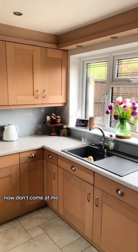 Sarah wanted to change her kitchen to fit in more with her "neutral aesthetic"