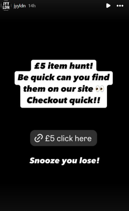 The website promotes lucky dip bags and pay day discounts