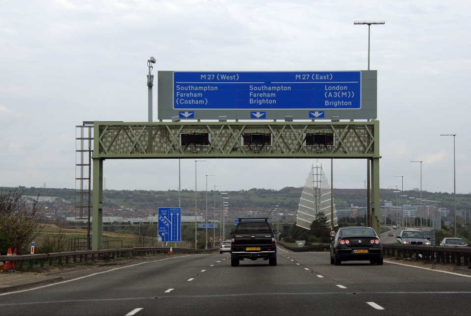 The resurfacing work on the M27 is part of a two-year, £83m upgrade of the motorway