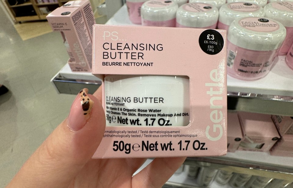 Unlike BYOMA'S viral cleansing butter, £12, Primark's version costs just £3