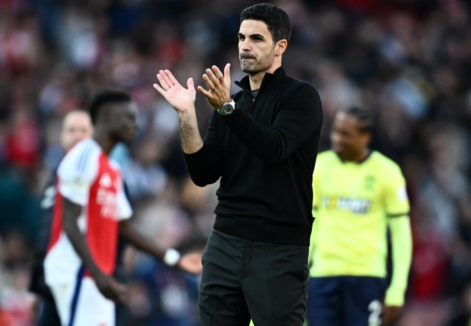 Mikel Arteta heaped praise on two of his attacking players