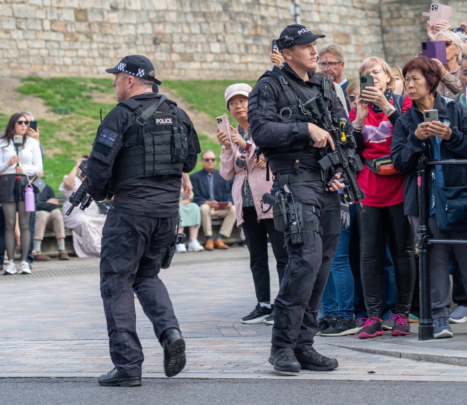 Windsor Castle cops fear they have been left 'sitting ducks' after armed officers were removed from the public entrances