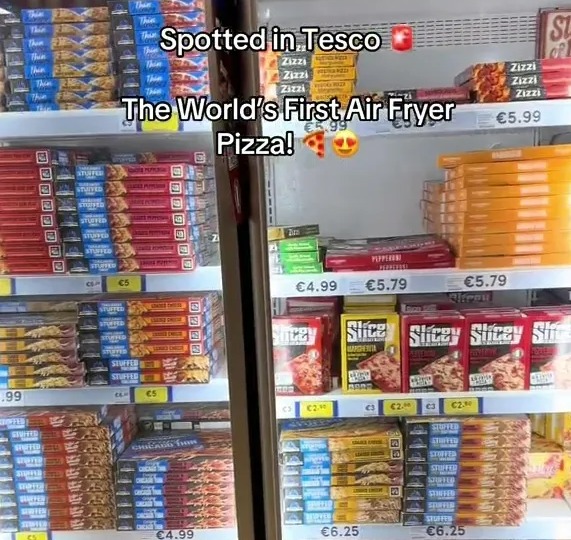 The pizza is being sold in Tesco - but sadly only in Ireland right now