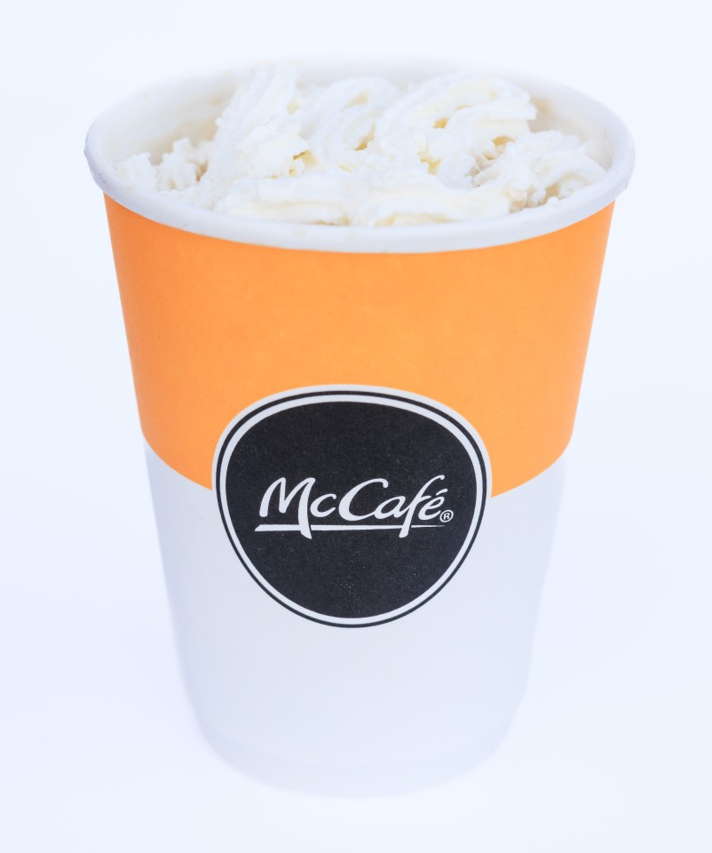 McDonald’s Toffee Latte was uber-sweet, verging on sickly