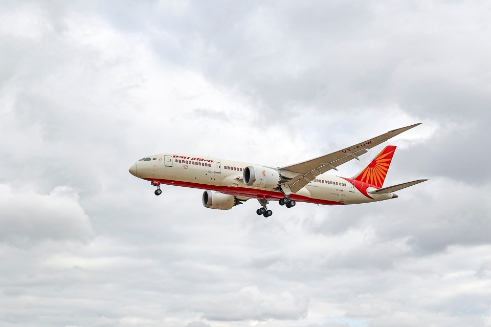 The Air India flight reported a bomb threat