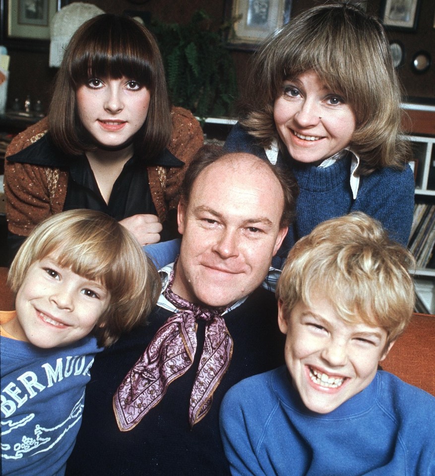 Timothy with Prunella and their children Juliet, Samuel and Joseph in 1975